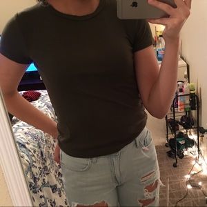 Olive green shirt